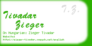 tivadar zieger business card